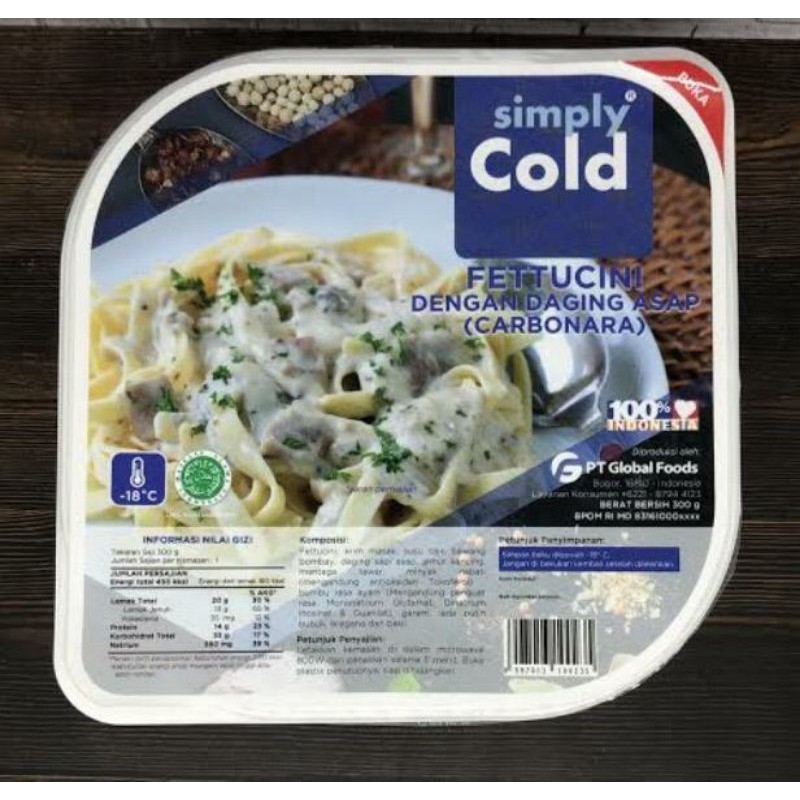 

Fettucini Carbonara FROZEN FOOD