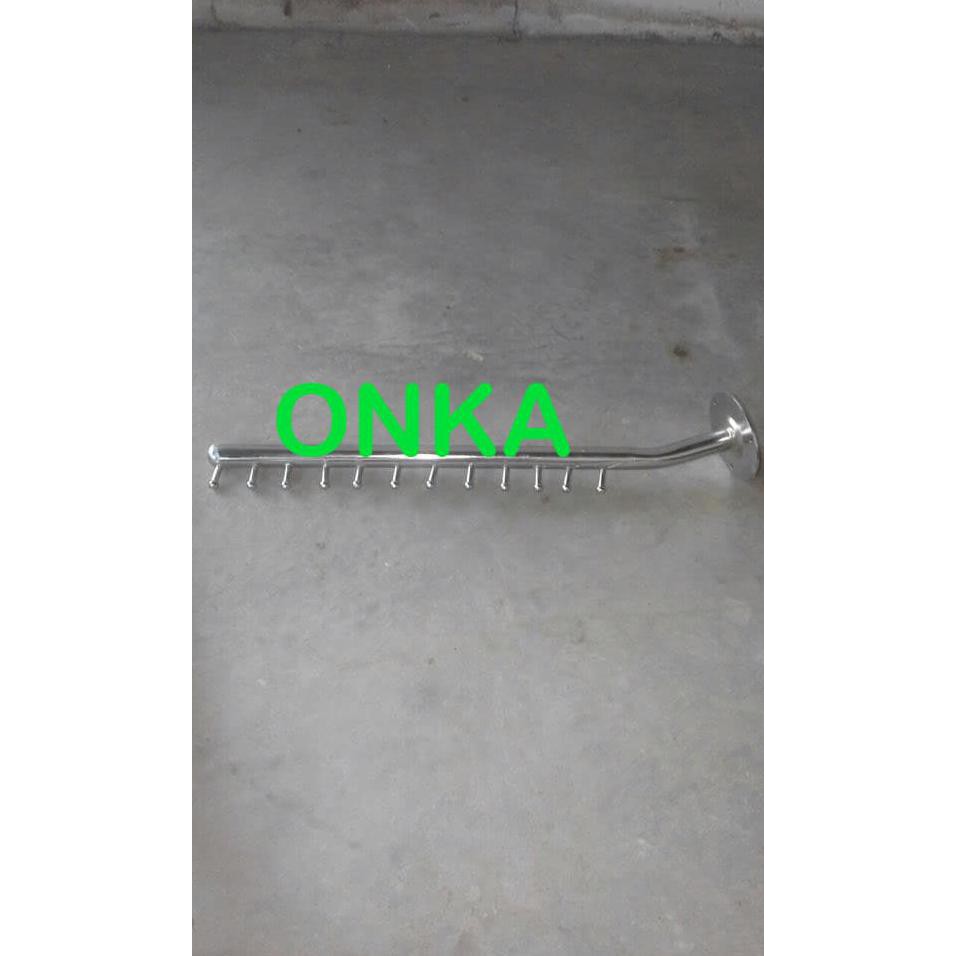 Gantungan Hanger 12 Titik / Suling Tembok 12 Titik