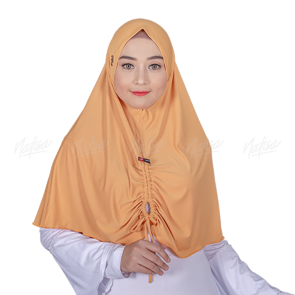 Jilbab Instan Non Pad Nafisa ROSSY | Hijab Instan Kekinian Panjang Belakang Kerudung Tanpa Bergo Kom