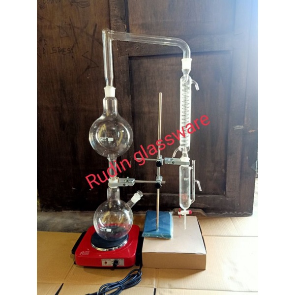 destilasi minyak Atsiri 1000ml PYREX-destilasi esensial oil kit
