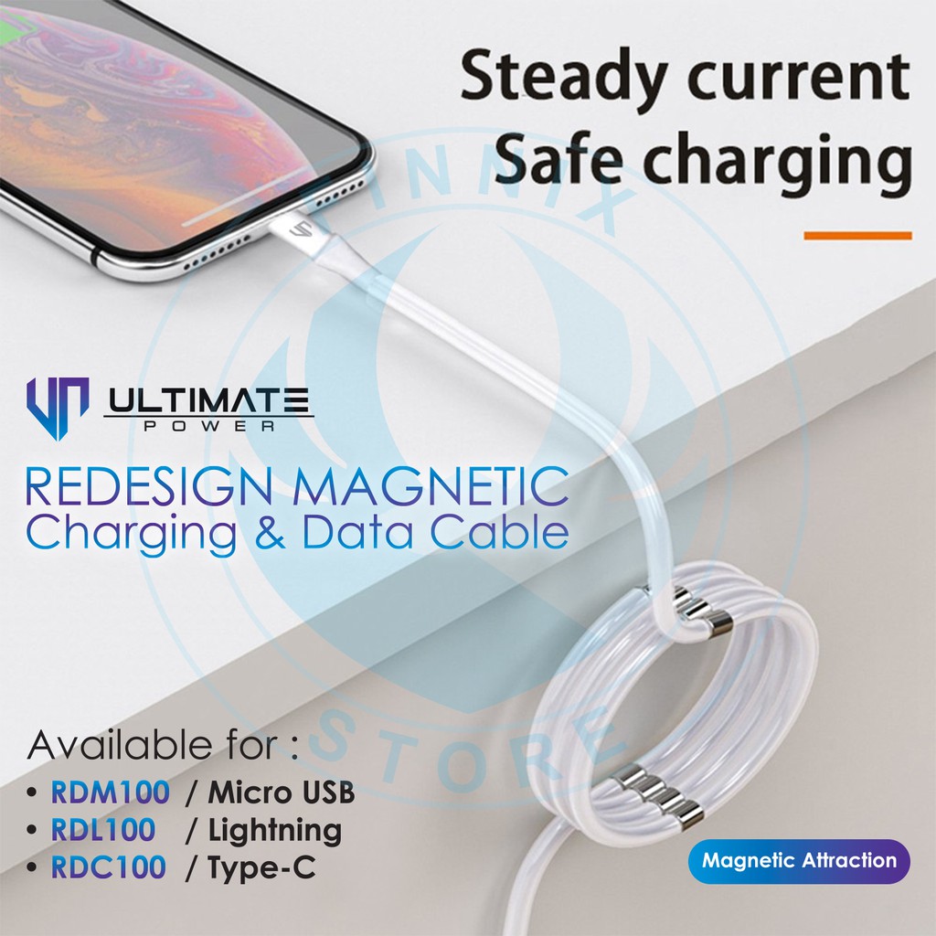 Kabel Data Charger Ultimate Power Redesign Magnetic Coil Cable