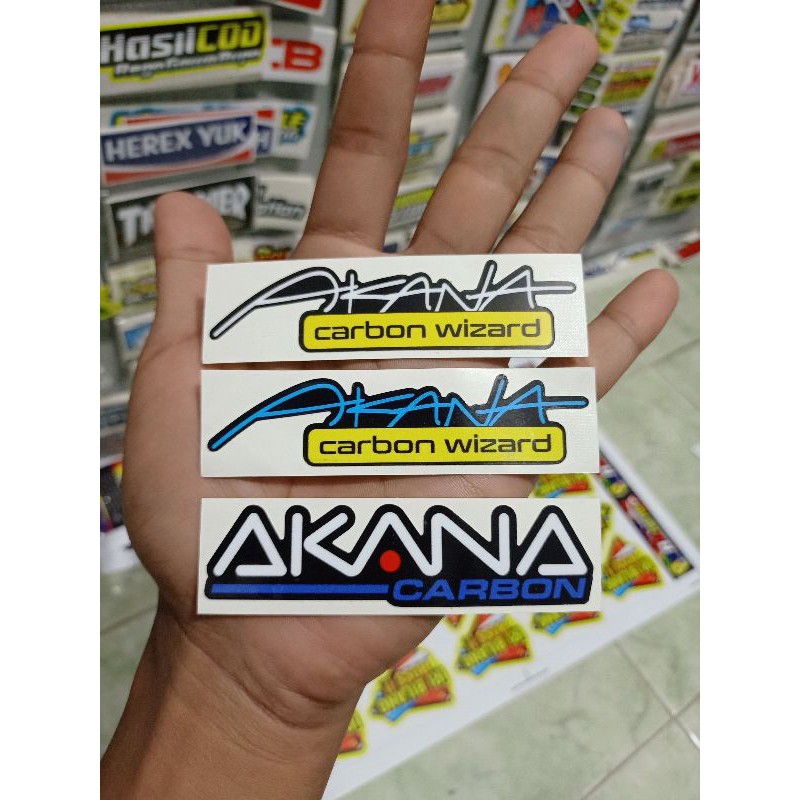 print cutt sticker AKANA CARBON