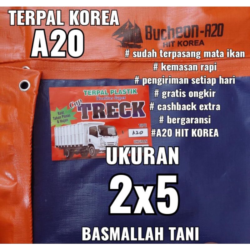 Terpal Korea A20 Ukuran 2x5 meter cap TRECK