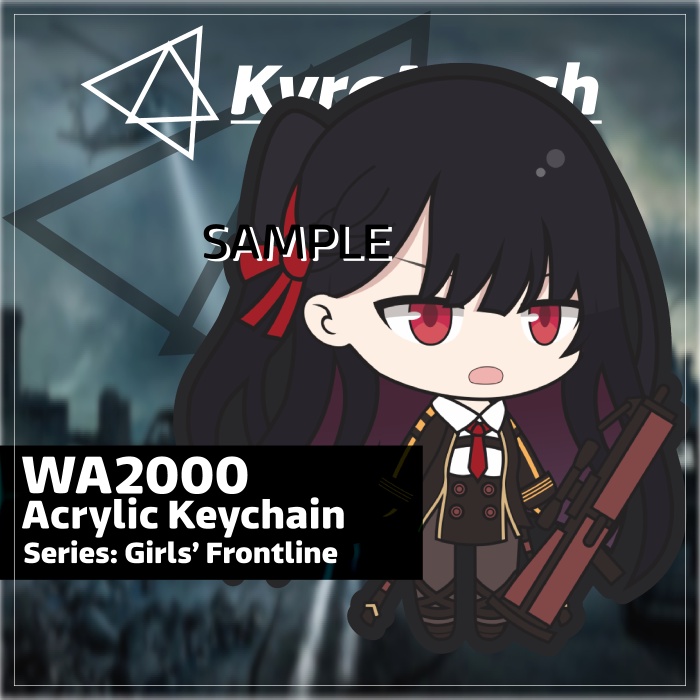 Keychain Girls Frontline WA2000
 | KyraMerch Anime Fanmerch Dealer