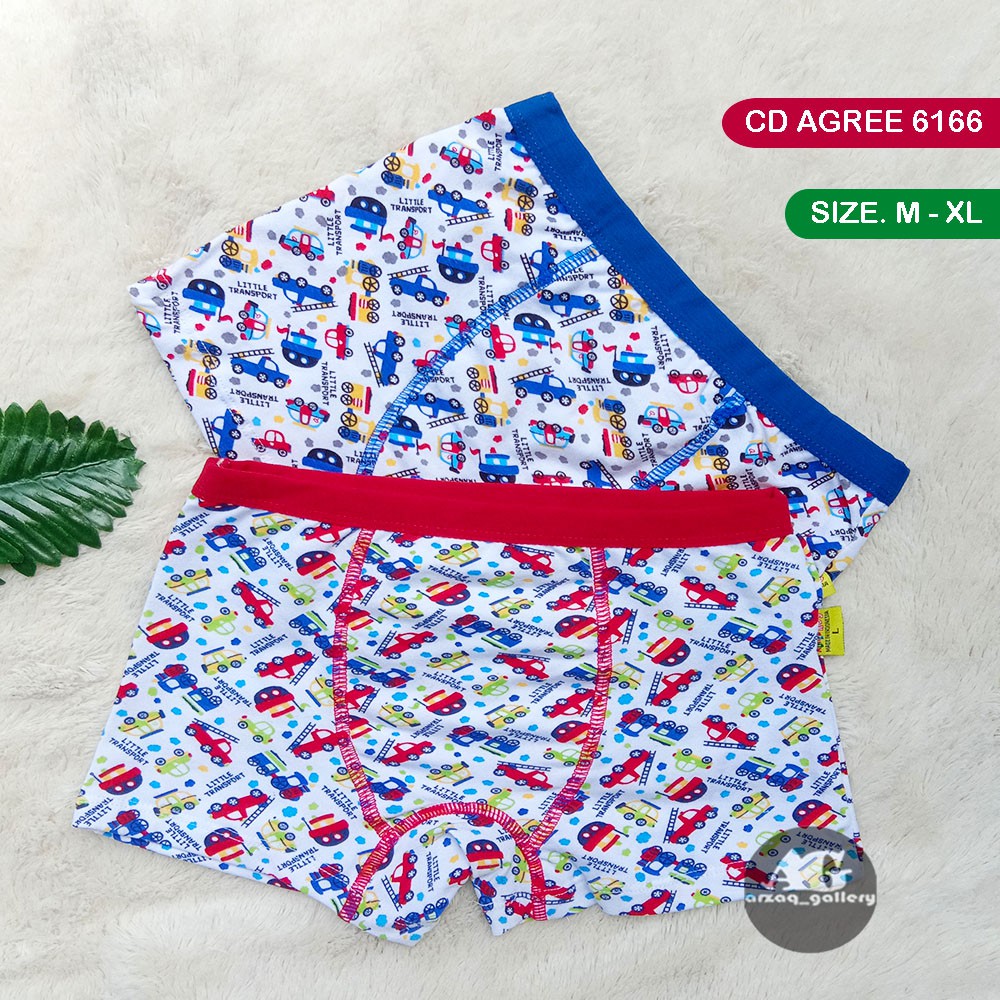 [ 2 pcs ] BOXER ANAK AGREE 6166 / 6168 | CD Boxer Anak Laki Laki | Celana Dalam Anak  | Pakaian Dalam Aanak | Boxer | Cd