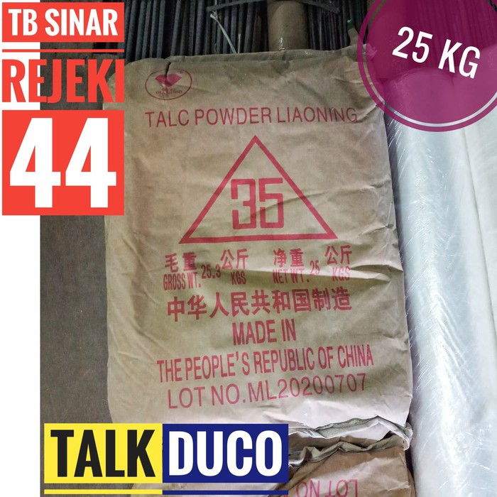 Talk Duco 1 Zak 25 KG TALC POWDER LIAONING [Talek Talak Bedak Duko]