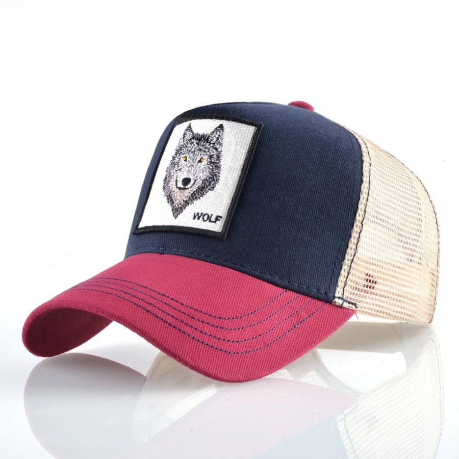 Topi Trucker Baseball Wolf Quick Drying Mesh - DH-YK