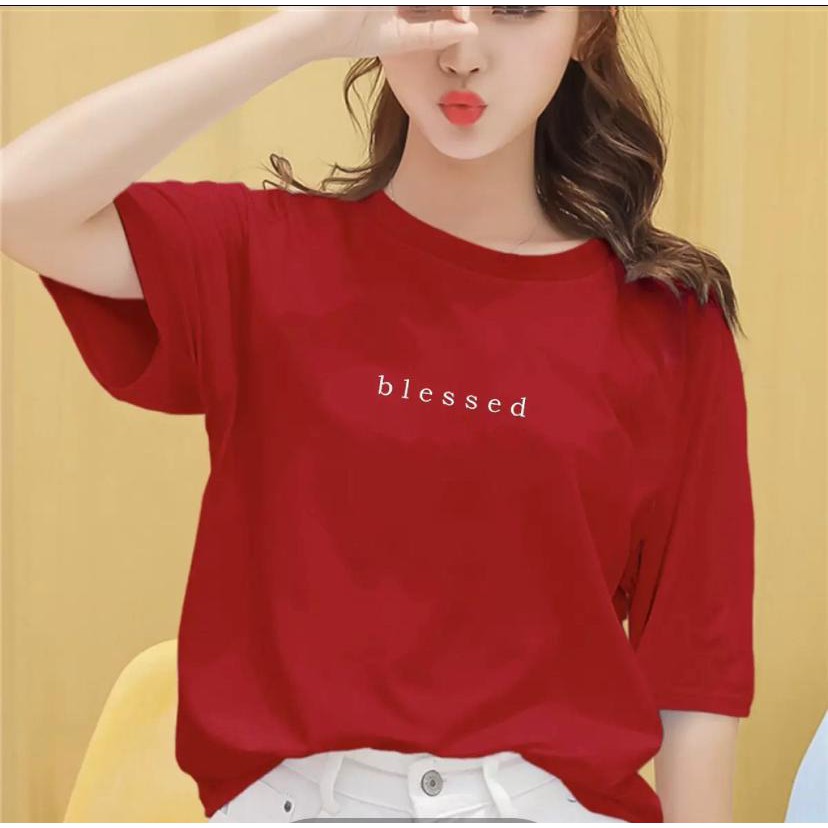 ✅ COD - KAOS OBLONG WANITA BAJU DISTRO CEWEK ATASAN WANITA MURAH LENGAN PENDEK  SPANDEK TEBAL-4