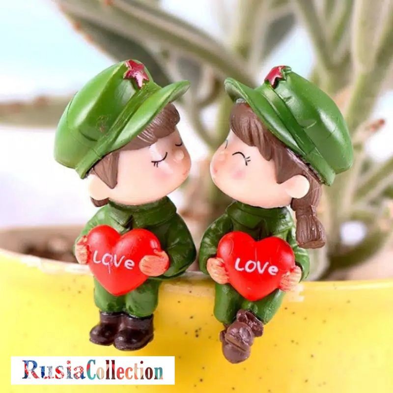 MINIATUR COUPLE NATAL WEDDING MERRY CHRISTMAS MINIATUR PASANGAN MINIATUR RESIN BONEKA KING QUEEN