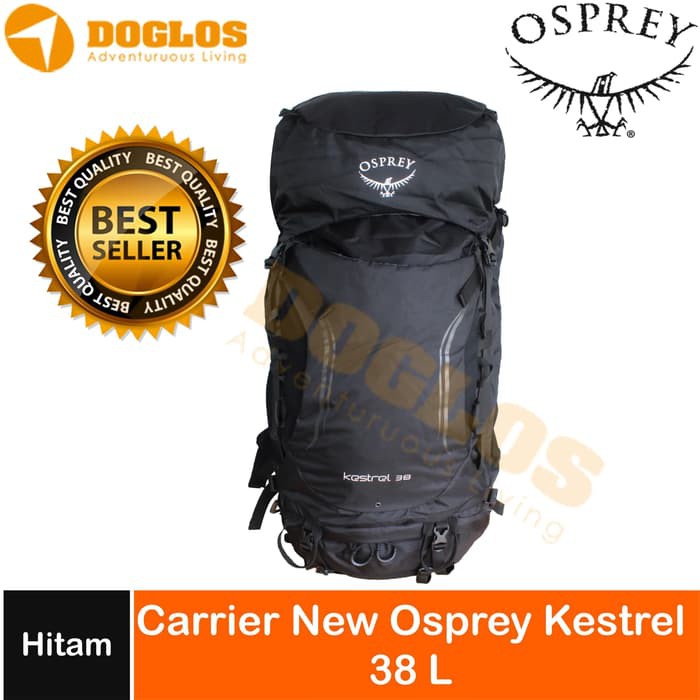 New Osprey Kestrel 38 backpack Outdoor Day Hiking Tas gunung Black PROMO