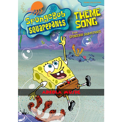 Buku Piano Soundtrack Film Cartoon / (PF-116) SPONGEBOB SQUAREPANTS
