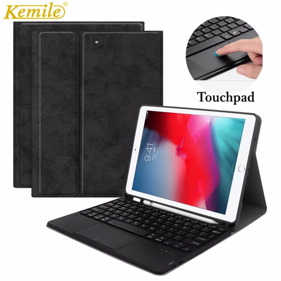 bluetooth Keyboard case ipad mini 5 4 with touch pad and pencil case