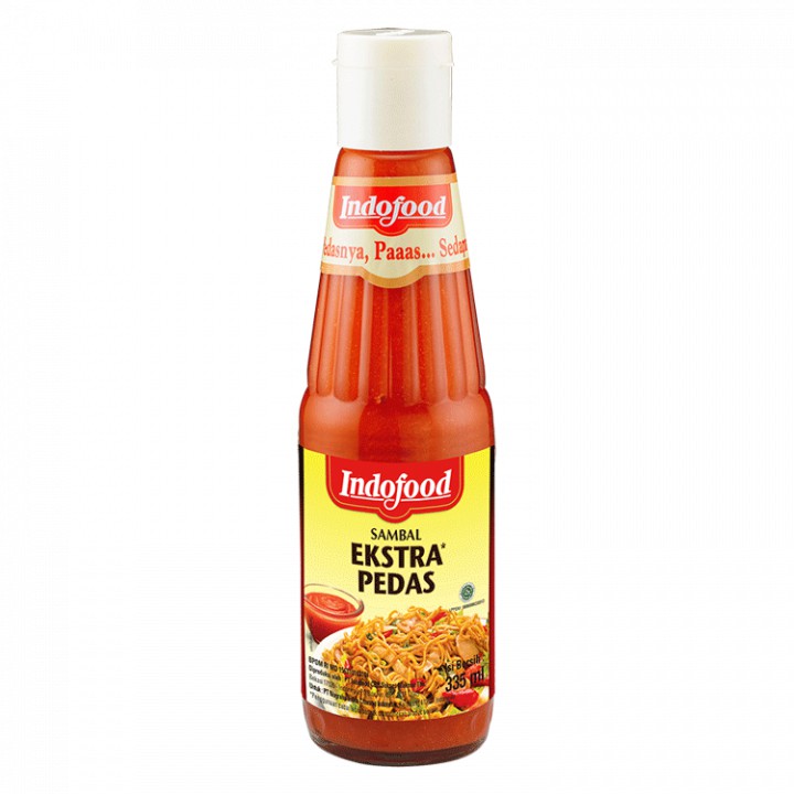 

INDOFOOD SAMBAL EXTRA PEDAS & PEDAS 275ML