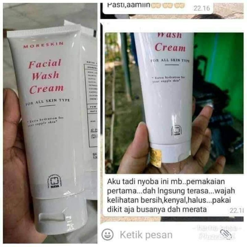 COD GRATIS Facial Wash Pembersih Pelembut Penghalus Muka Moreskin