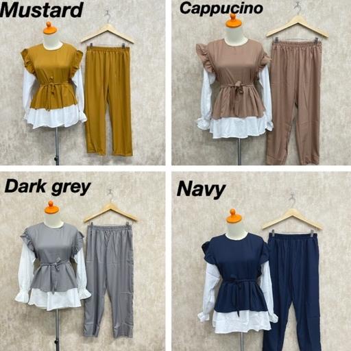 ➪ AGNES SETCEL SHAKILA STELAN POLOS ALL SIZE FIT TO XL MUSLIM GROSIR MURAH ♂