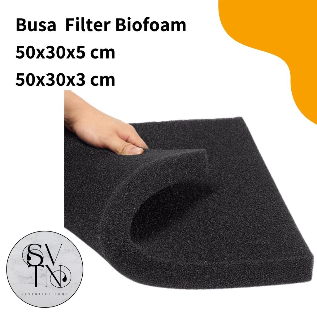 KAPAS BUSA BIO FOAM FILTER AQUARIUM AQUASCAPE UKURAN 50x30cm