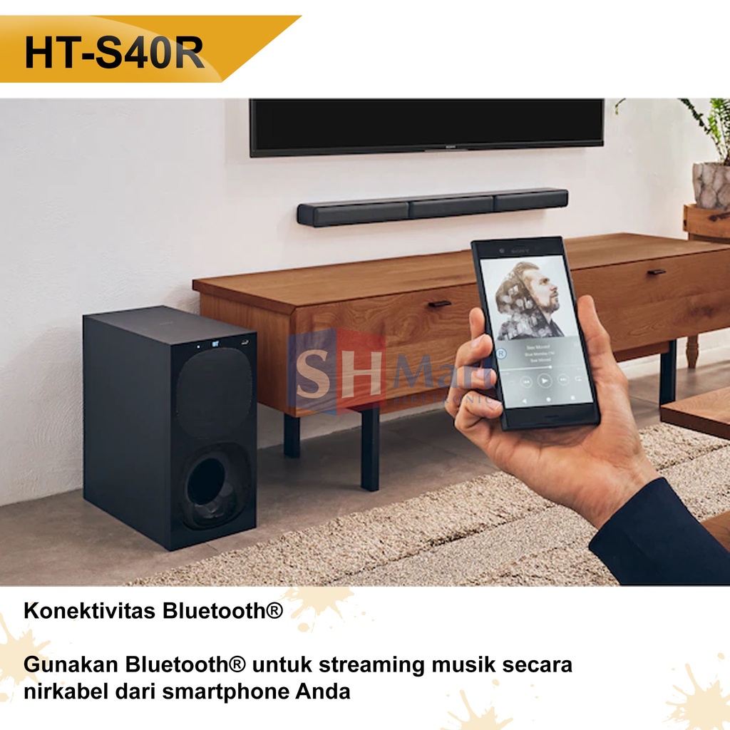 SONY SOUNDBAR HOME CINEMA AUDIO SYSTEM SPEAKER 5.1 Ch HTS40R HT-S40R GARANSI RESMI