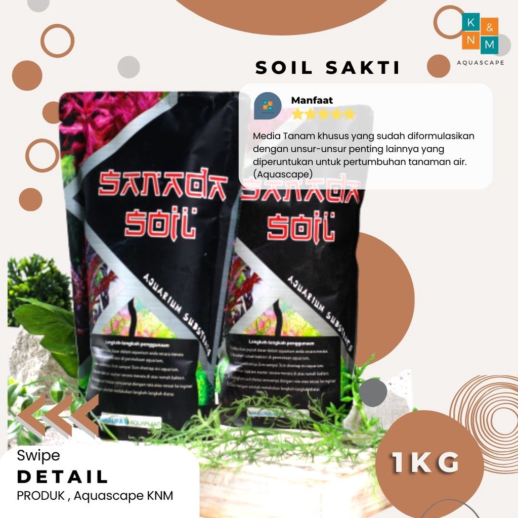 Soil Media Tanam Subur Merk Sanada substrate Aquascape