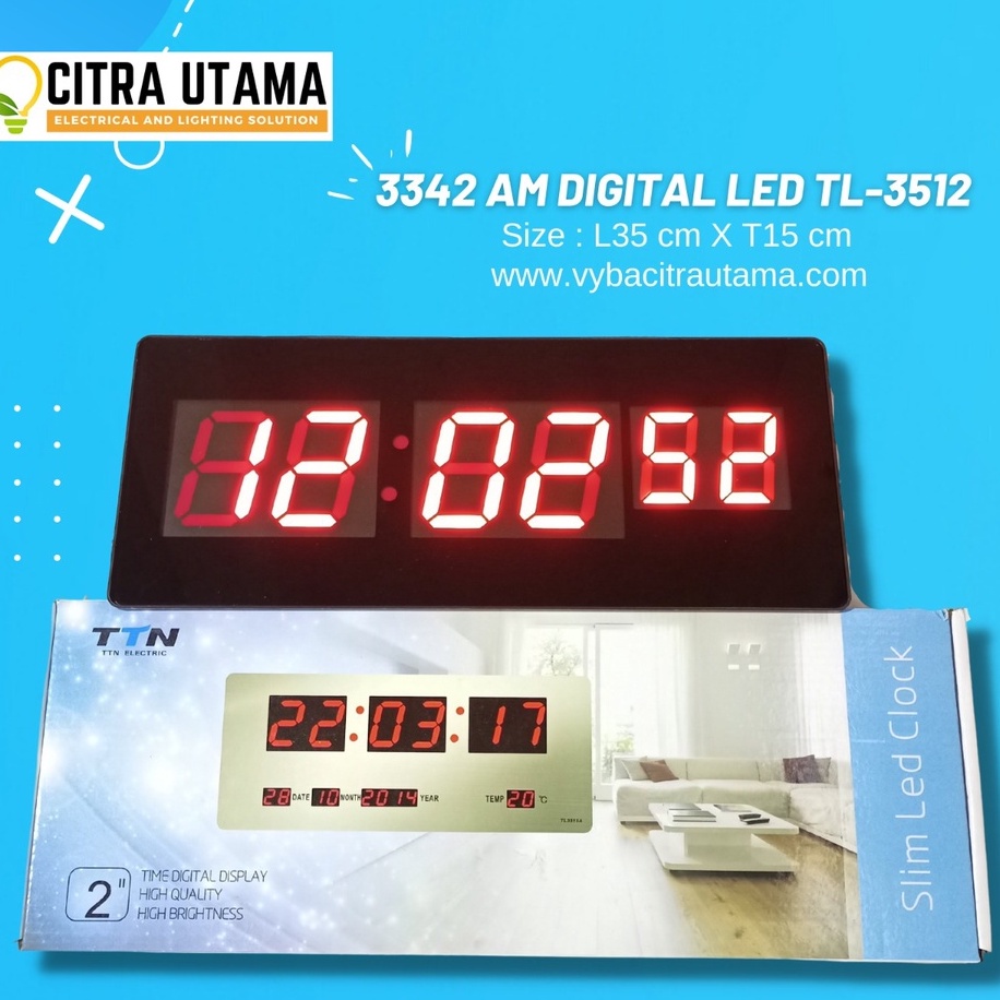 JAM DIGITAL LED TL-3512 MERAH K3342