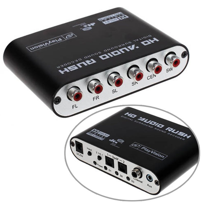 DTS / Dolby AC3 Decoder to Active Speaker 5.1 Converter