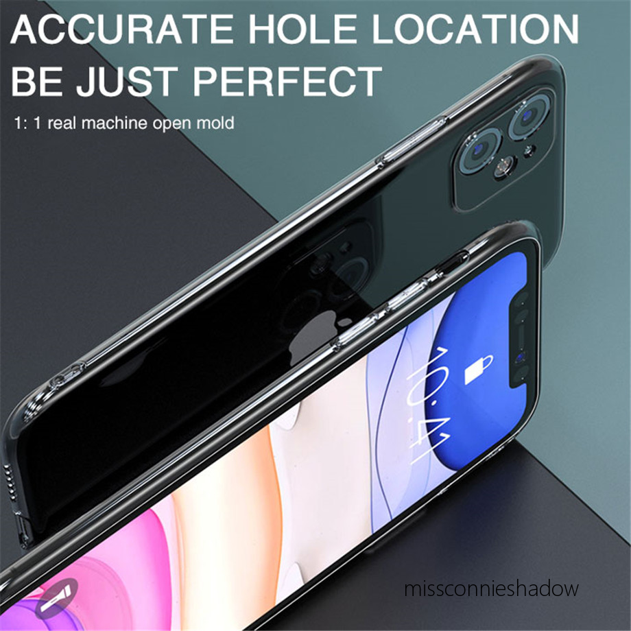 Soft Case Tpu Transparan Shockproof Cover Iphone 11 12 Pro Max 8 7 6 6s Plus X Xs Xr Xsmax Se 2020