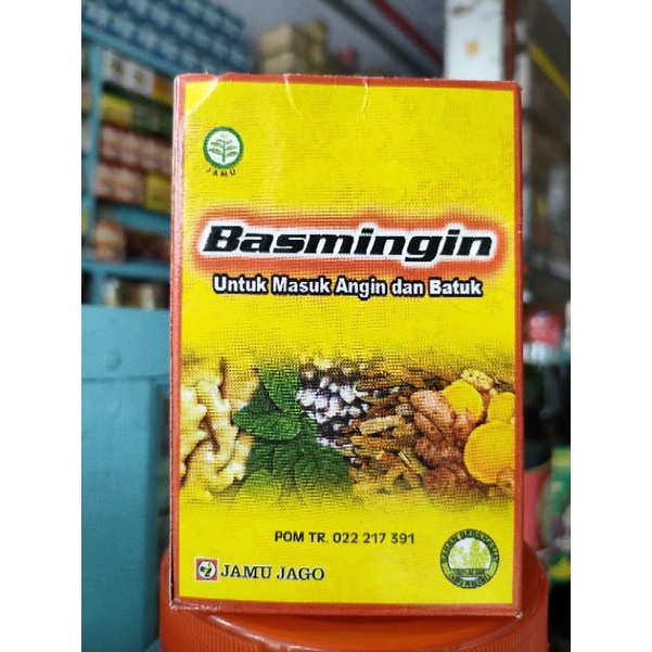 

Jamu Basmingin Eceran Untuk Batuk dan Masuk Angin Cap Jago Harga 1 Sachet