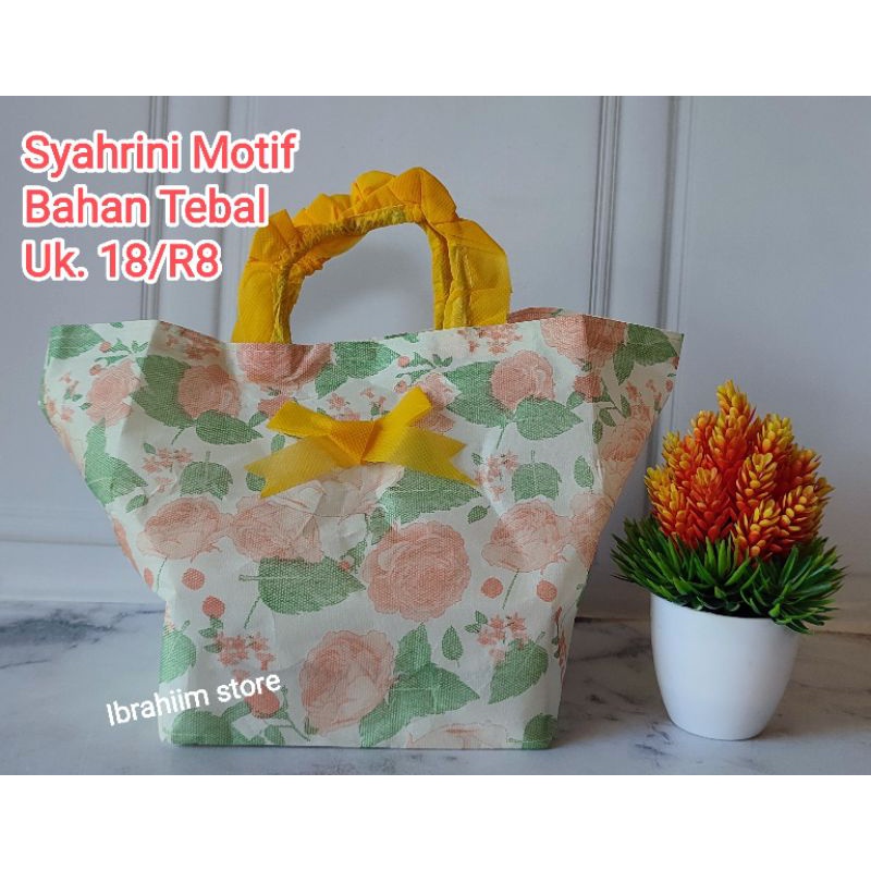 TERLARIS TAS HAJATAN MOTIF TEBAL UKURAN 18x18 TAS BERKAT PET 18x18 TAS HAJATAN TEBAL UKURAN 18 TAS HAMPERS KECIL CANTIK MURAH