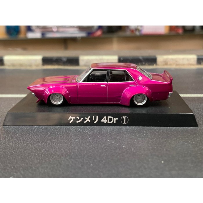 Aoshima 1/64 Grachan Best Vol 2 Nissan Kenmeri 4Dr Pink