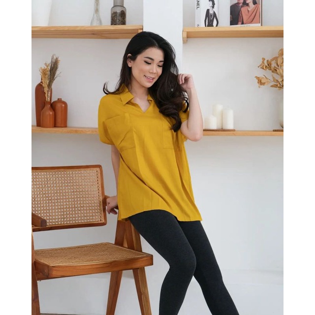 RENATA TOPS - KEMEJA LENGAN PENDEK