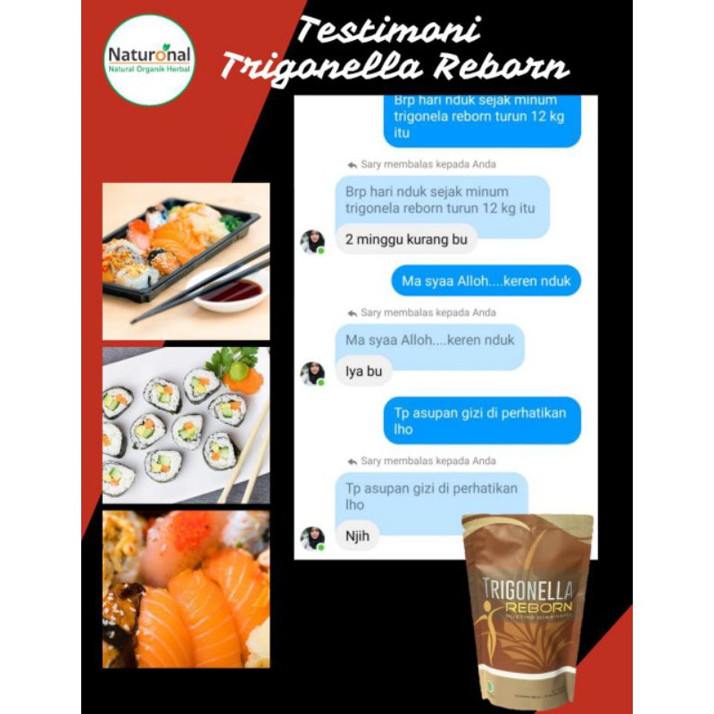TRIGONELLA REBORN TEH DIET SEHAT PELANGSING SLIM KURUS LANCAR BAB PEMBAKAR LEMAK TURUN BERAT BADAN