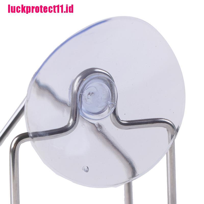 【LUCK11】1pc Stainless Steel Suction Cup Drain Rack Cloth Shelf Dish Sponge Holder Rack