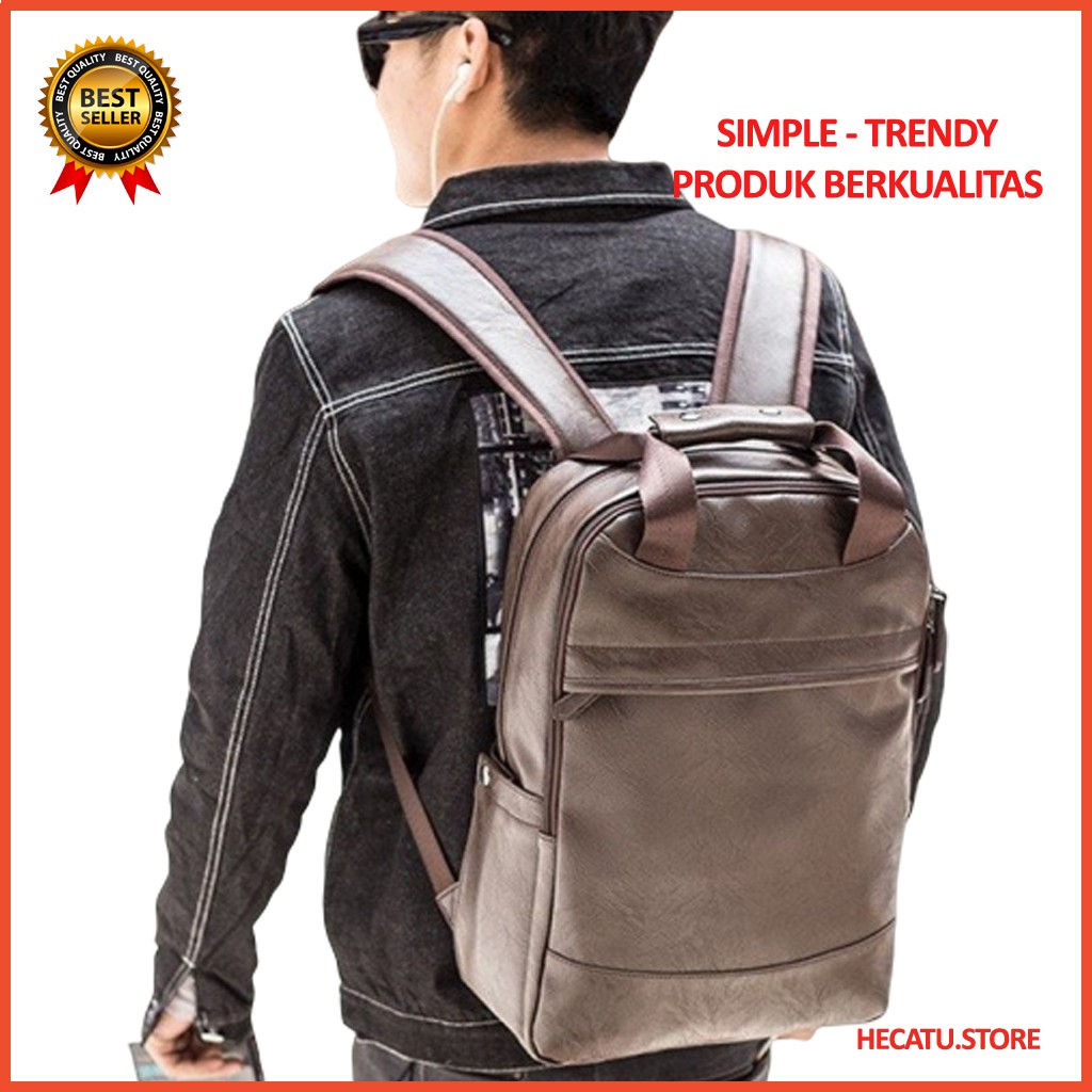 Tas Backpack pria H7Q7 Tas Backpack Mini Ransel Mini Gendong Kecil Ransel Laptop Punggung Pria Pria