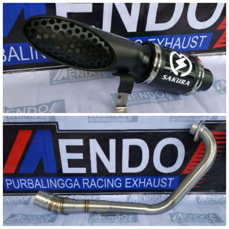 Knalpot Racing UNDERBELLY SAKURA VIXION R15 XABRE BYSON CBR150 CB150 GSX150