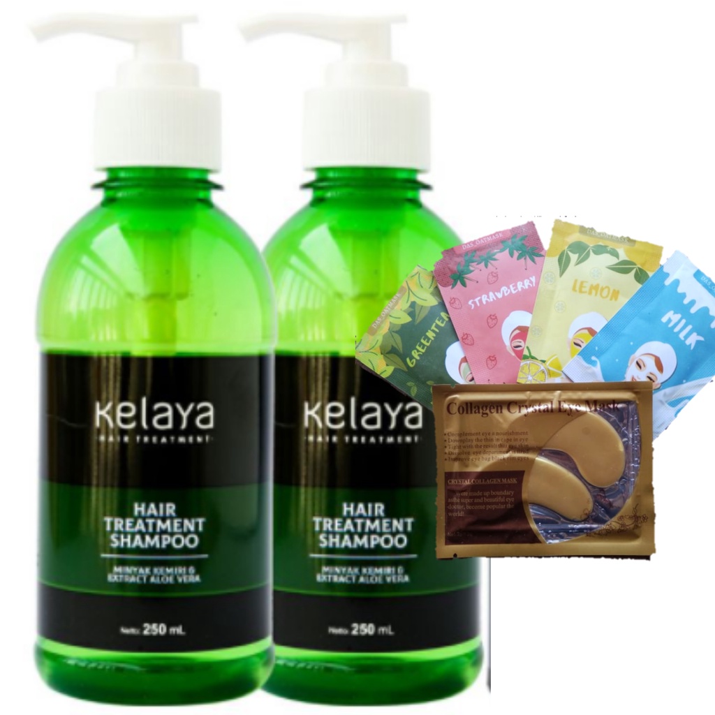 KELAYA HAIR TREATMENT bisa COD dijamin ORI Shampoo Shampo Botak Rontok Penumbuh Rambut kelayang kalaya-2 Shampo + 1 masker