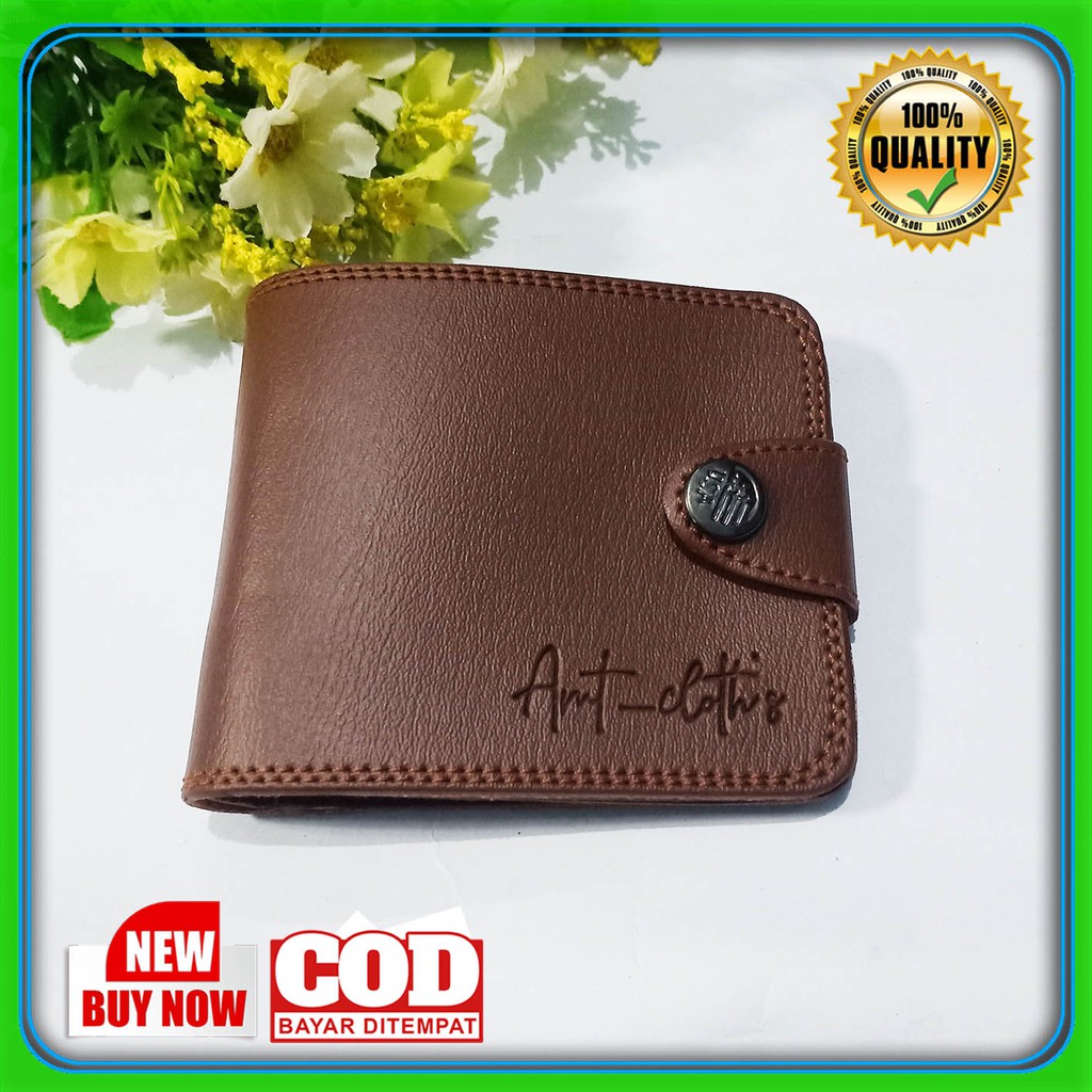 Dompet Pria Lipat Branded AMT Kancing terbaru COD