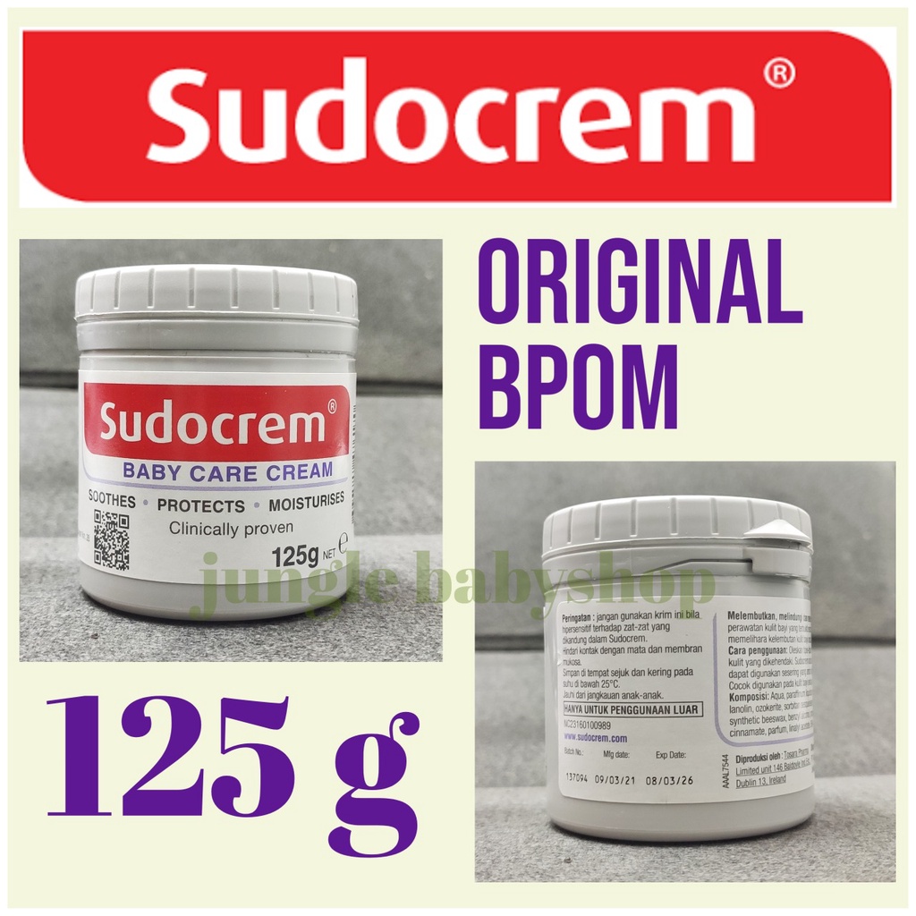 SUDOCREAM 125 gr BPOM Original Sudocrem Care Cream Ruam Popok