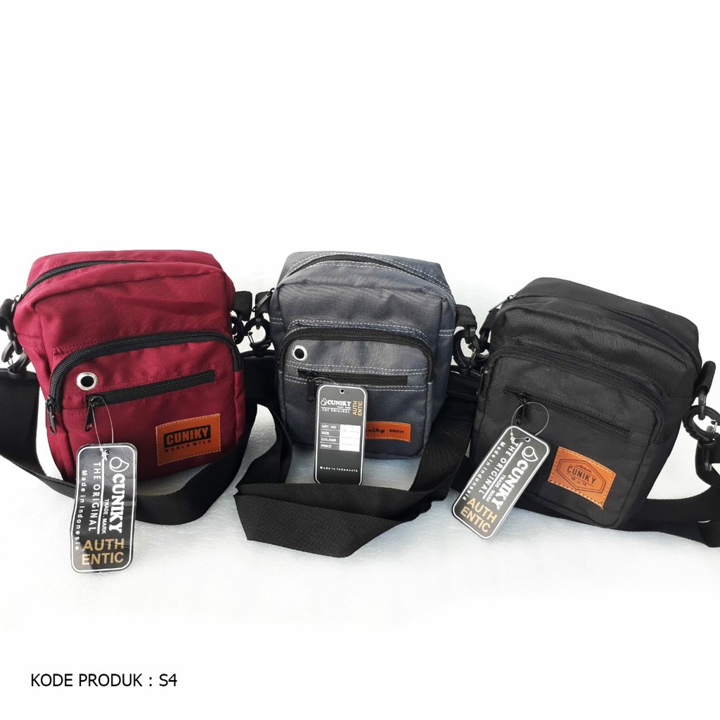 HSTR Tas Selempang Bahu Pria distro ukuran kecil Slingbag Slimbag Pouch Crossbody Original Harga murah kualitas distro terbaik dan terlaris S4