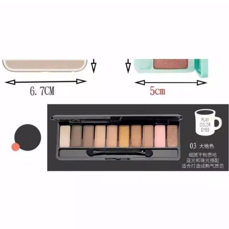 COD-LAMEILA EYE SHADOW FASHION 10 COLORS