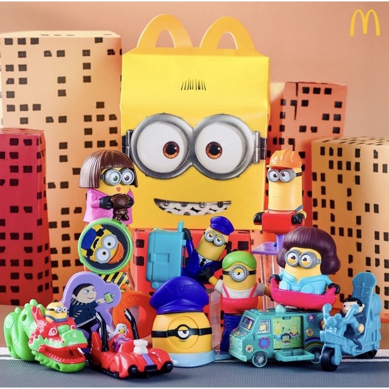 Mainan Happy Meal McD Toys McDonald Despicable me 3 minions 2 the rise of gru minion Toy baru new se