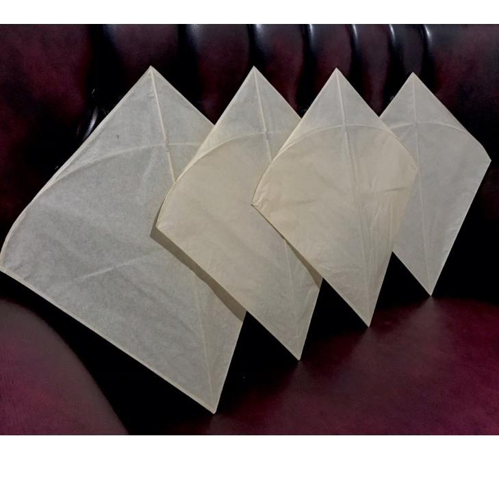 Modern.. Layangan super seot polos lito lawas - Arku lebar tali clear (50pcs)