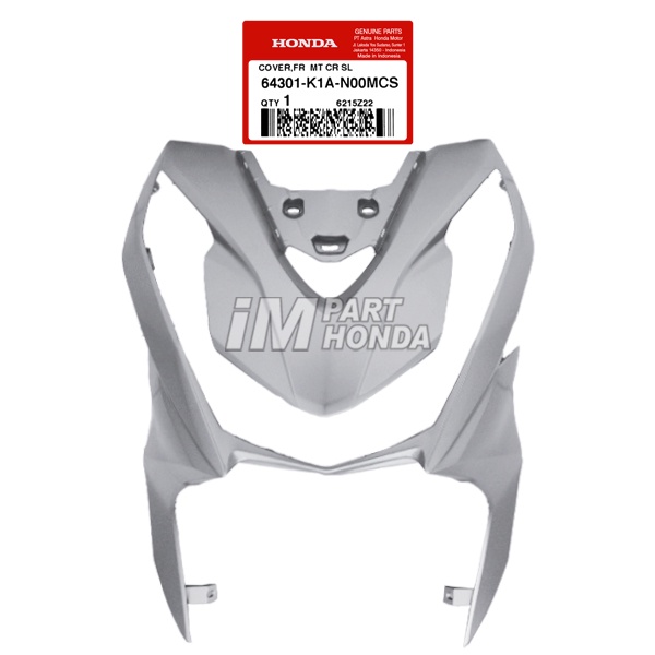 SALE  64301-K1A-N00MCS COVER FRONT PANEL TAMENG LAMPU DEPAN BEAT LED ECO STREET K1A SILVER DOF