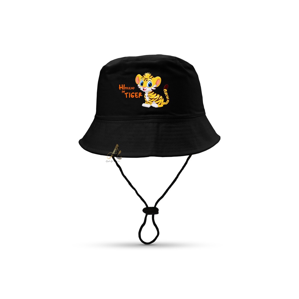 Topi Bucket Anak Sablon Gambar Tiger/Bucket Anak Tiger laki laki perempuan