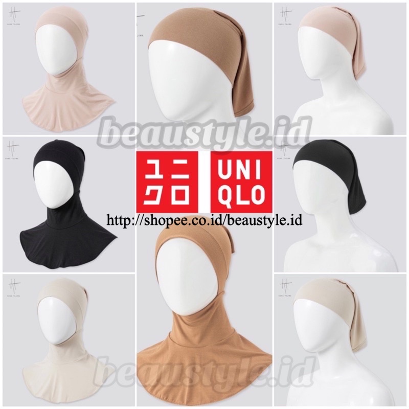 [SALE] READY ORI 100% UNIQLO Airism Woman Inner Hijab Headband Ciput Ninja Jilbab Bandana Kerudung