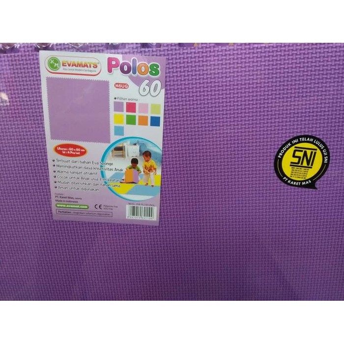 KARPET EVAMATS PUZZLE / MATRAS EVAMAT POLOS 60X60 ISI 4PC