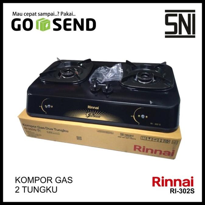 Rinnai Kompor Gas Dua Tungku Ri-3O2S Kompor Gas Rinnai 2 Tungku