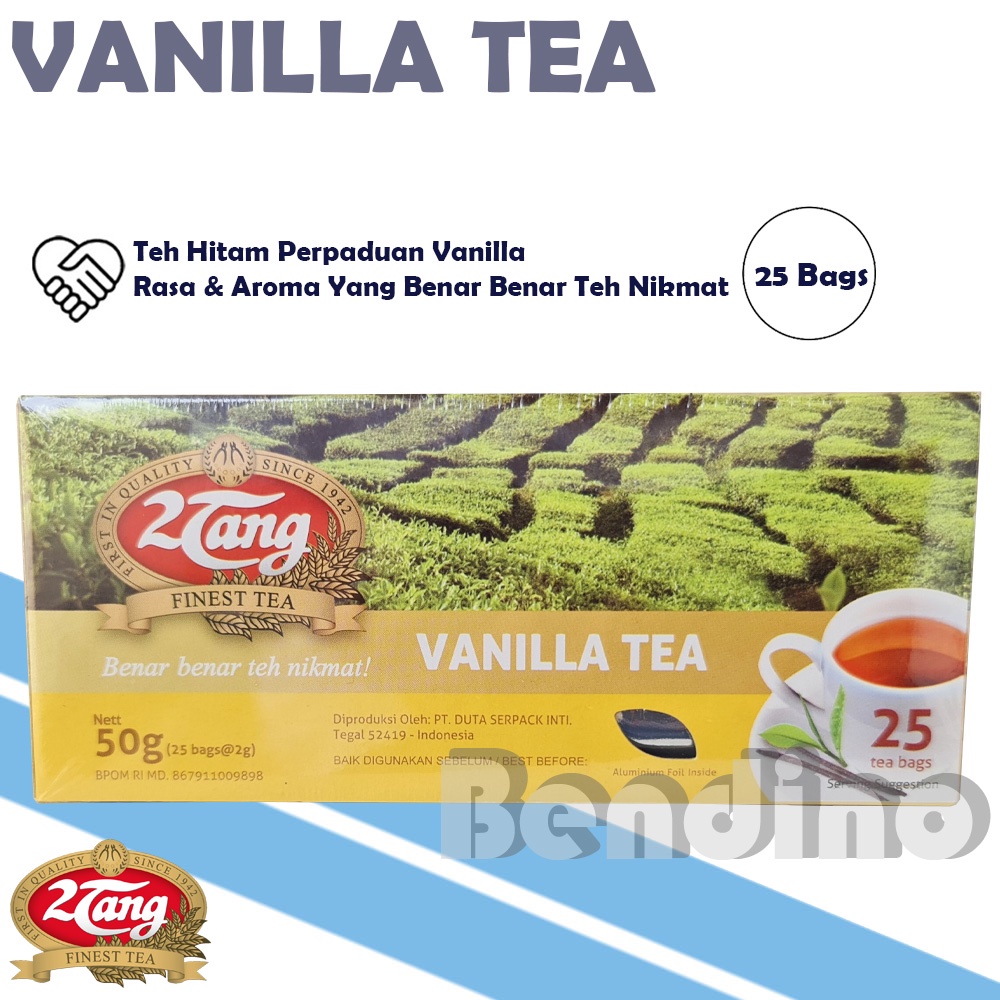 

Teh 2Tang Vanilla Tea Box = 25 Pcs - 2 Tang Teh Vanila Celup 25Pcs