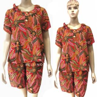 Baju Daster  Wanita Lengan Pendek Batik  Anti Gerah K105 