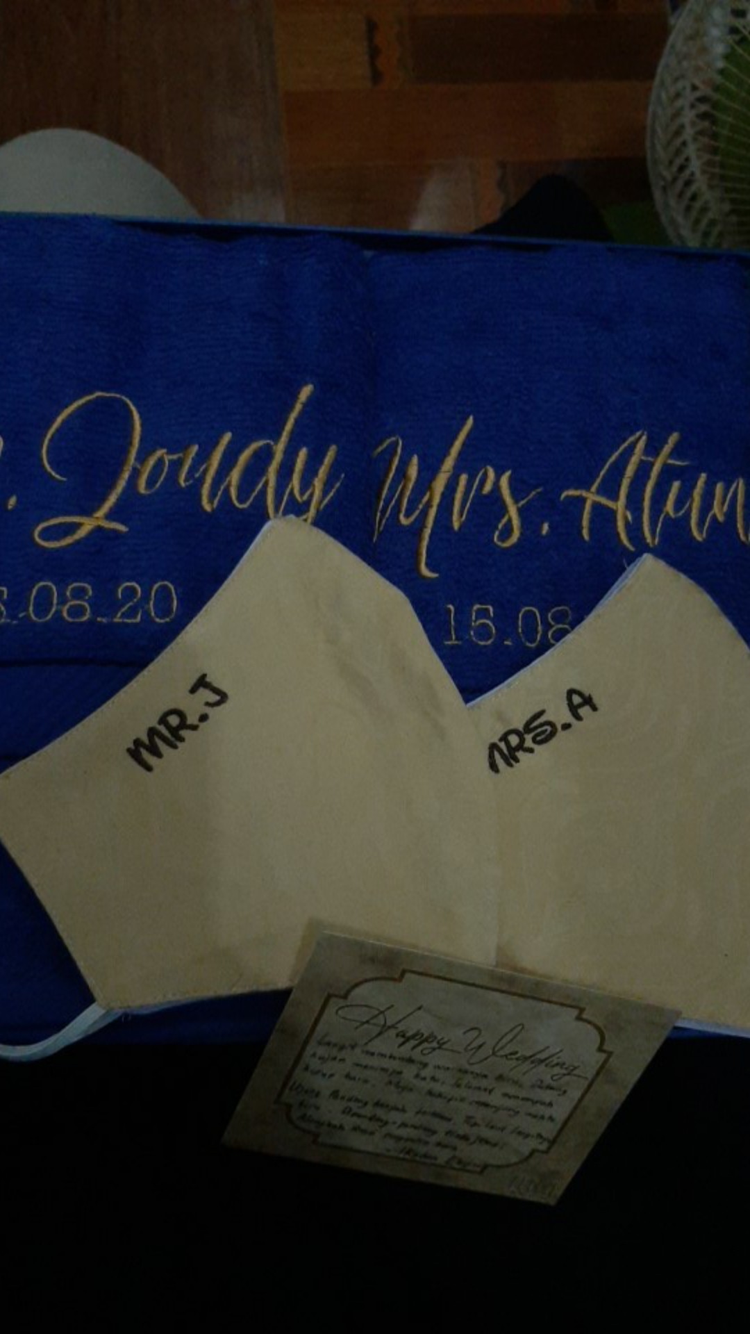 Fast Po Hamper Handuk Custom Nama Hadiah Pernikahan Seserahan Fleca Deluxe 50x100 Cm Giftbox