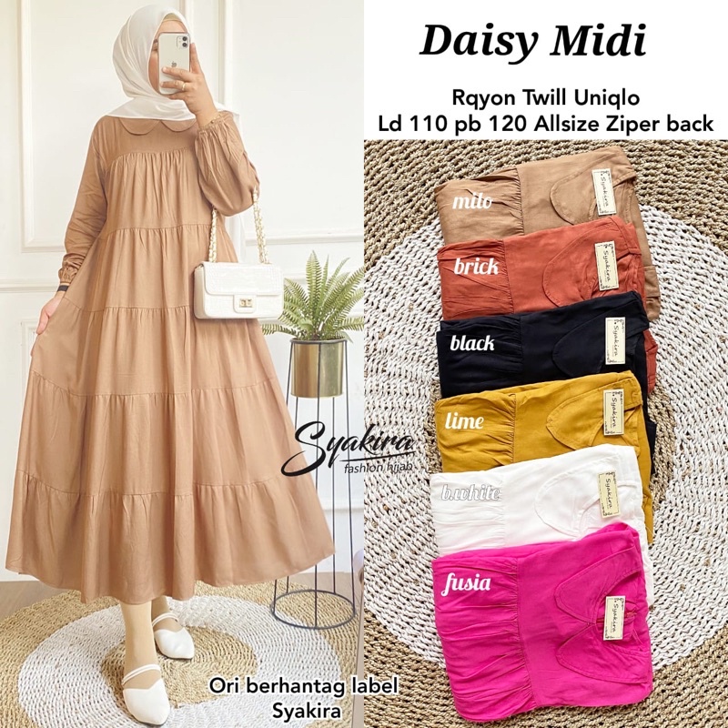 DRESS WANITA DAISY MIDI BY SYAKIRA