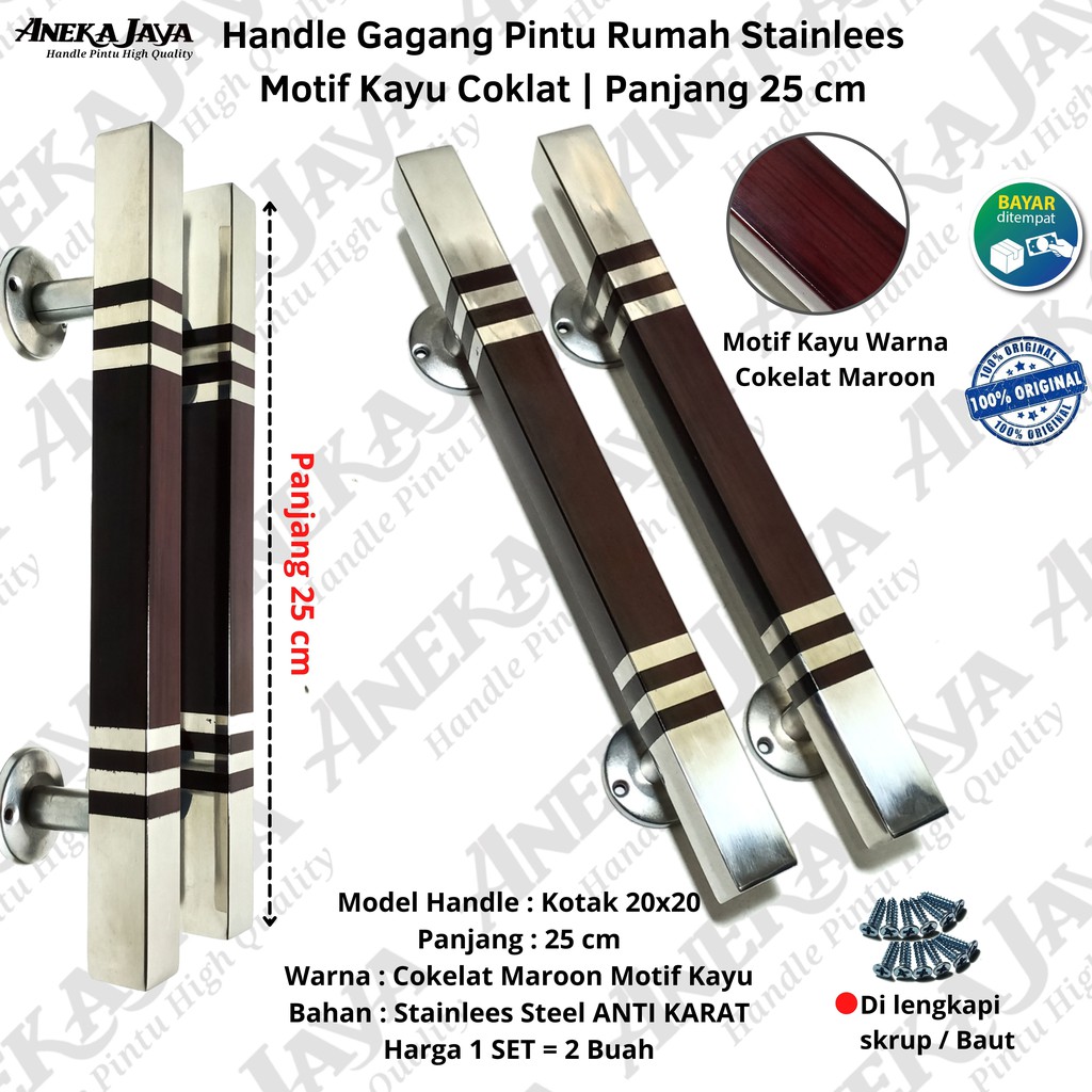 Handle Pintu Rumah 25 cm | Gagang Pintu Rumah | Tarikan pintu rumah | Pegangan pintu rumah murah